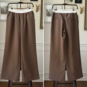 OGL Move Waterproof Lightweight Elastic Waist Pants Brown M